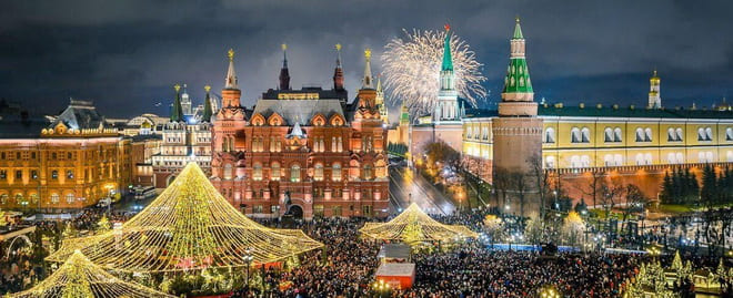 фото новогодняя ночь москва